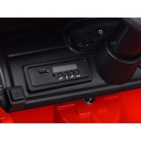 JOKO Elektrické autíčko Hasičské auto 4x4, penové kolesá, kožené sedadlo, majáky, červené