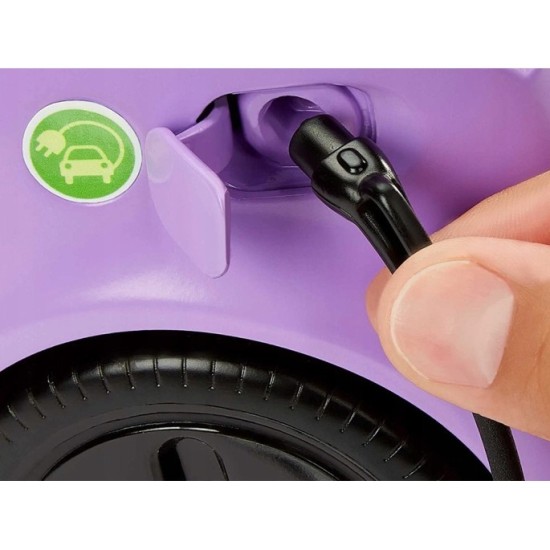 MATTEL Auto Barbie Elektromobil s Nabíjacou stanicou, fialové
