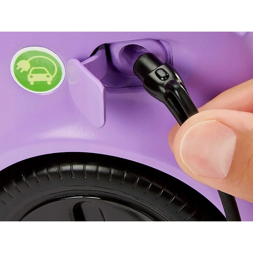 MATTEL Auto Barbie Elektromobil s Nabíjacou stanicou, fialové