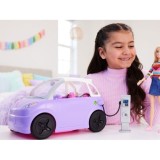 MATTEL Auto Barbie Elektromobil s Nabíjacou stanicou, fialové