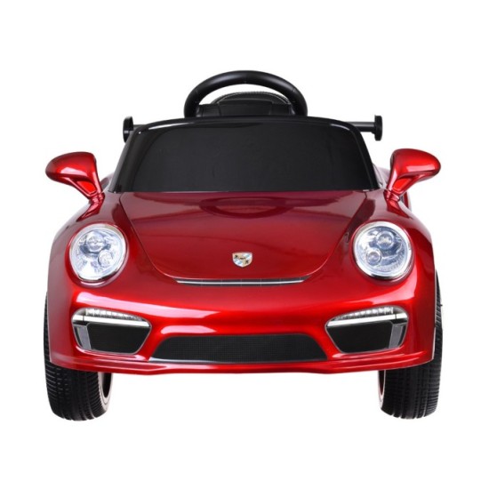 JOKO Elektrické Autíčko Porsche RUF CTR3, Lakované, penové kolesá, kožené sedadlo, červené