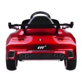 JOKO Elektrické Autíčko Porsche RUF CTR3, Lakované, penové kolesá, kožené sedadlo, červené