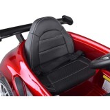 JOKO Elektrické Autíčko Porsche RUF CTR3, Lakované, penové kolesá, kožené sedadlo, červené