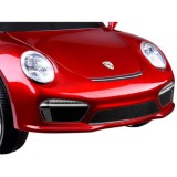 JOKO Elektrické Autíčko Porsche RUF CTR3, Lakované, penové kolesá, kožené sedadlo, červené