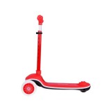 JOKO Skladacia Detská kolobežka SCOOTER s LED svetlom a Zvukom - 20 režimov svietenia a 4 hudobné režimy, nosnsoť 30kg, červená