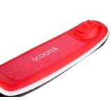 JOKO Skladacia Detská kolobežka SCOOTER s LED svetlom a Zvukom - 20 režimov svietenia a 4 hudobné režimy, nosnsoť 30kg, červená