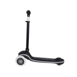 JOKO Skladacia Detská kolobežka SCOOTER s LED svetlom a Zvukom - 20 režimov svietenia a 4 hudobné režimy, nosnsoť 30kg, čierna