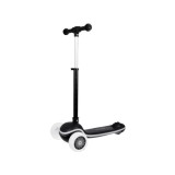 JOKO Skladacia Detská kolobežka SCOOTER s LED svetlom a Zvukom - 20 režimov svietenia a 4 hudobné režimy, nosnsoť 30kg, čierna