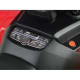 JOKO Elektrická Štvorkolka 4x4, penové kolesá, kožené sedadlo, diaľkové ovládanie, vlajka, červená