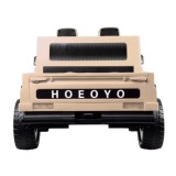 JOKO Veľké Elektrické autíčko Pick Up 4x4 4x100W 24V pre 2 deti, kožené dvojmiestne sedadlo, penové kolesá, brzdový pedál, béžov