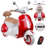JOKO Elektrická motorka Skúter Retro Vintage, USB, MP3, Diaľkové ovládanie, červená