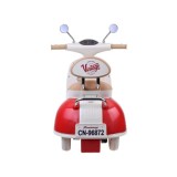 JOKO Elektrická motorka Skúter Retro Vintage, USB, MP3, Diaľkové ovládanie, červená