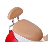 JOKO Elektrická motorka Skúter Retro Vintage, USB, MP3, Diaľkové ovládanie, červená