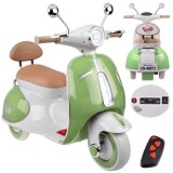 JOKO Elektrická motorka Skúter Retro Vintage, USB, MP3, Diaľkové ovládanie, zelená