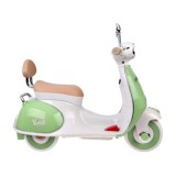 JOKO Elektrická motorka Skúter Retro Vintage, USB, MP3, Diaľkové ovládanie, zelená