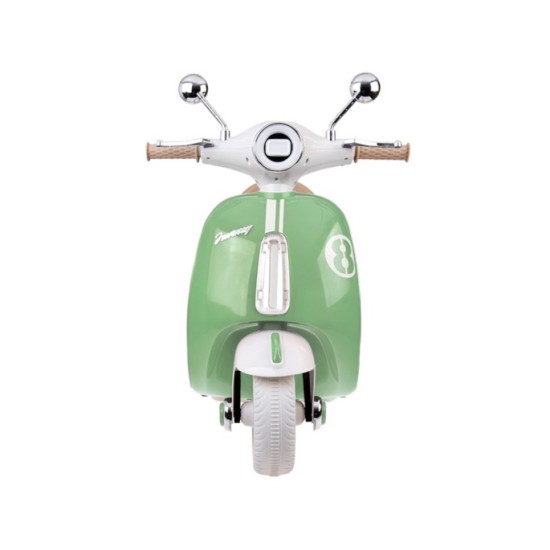 JOKO Elektrická motorka Skúter Retro Vintage, USB, MP3, Diaľkové ovládanie, zelená