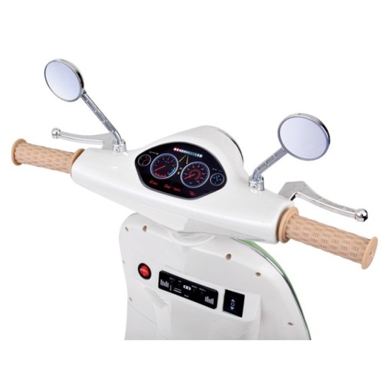JOKO Elektrická motorka Skúter Retro Vintage, USB, MP3, Diaľkové ovládanie, zelená