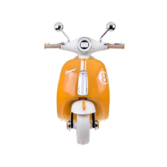 JOKO Elektrická motorka Skúter Retro Vintage, USB, MP3, Diaľkové ovládanie, oranžová