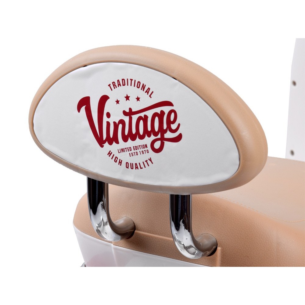 JOKO Elektrická motorka Skúter Retro Vintage, USB, MP3, Diaľkové ovládanie, oranžová