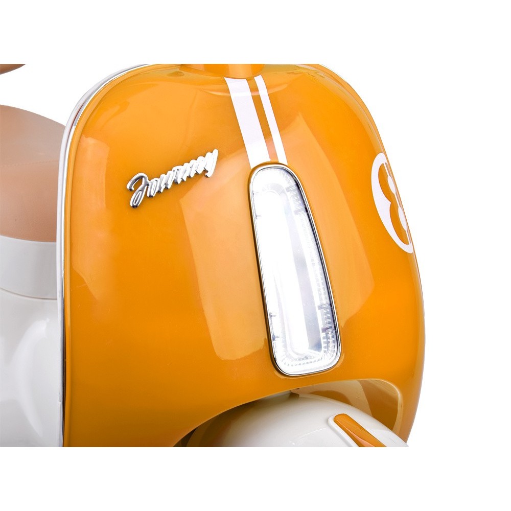 JOKO Elektrická motorka Skúter Retro Vintage, USB, MP3, Diaľkové ovládanie, oranžová