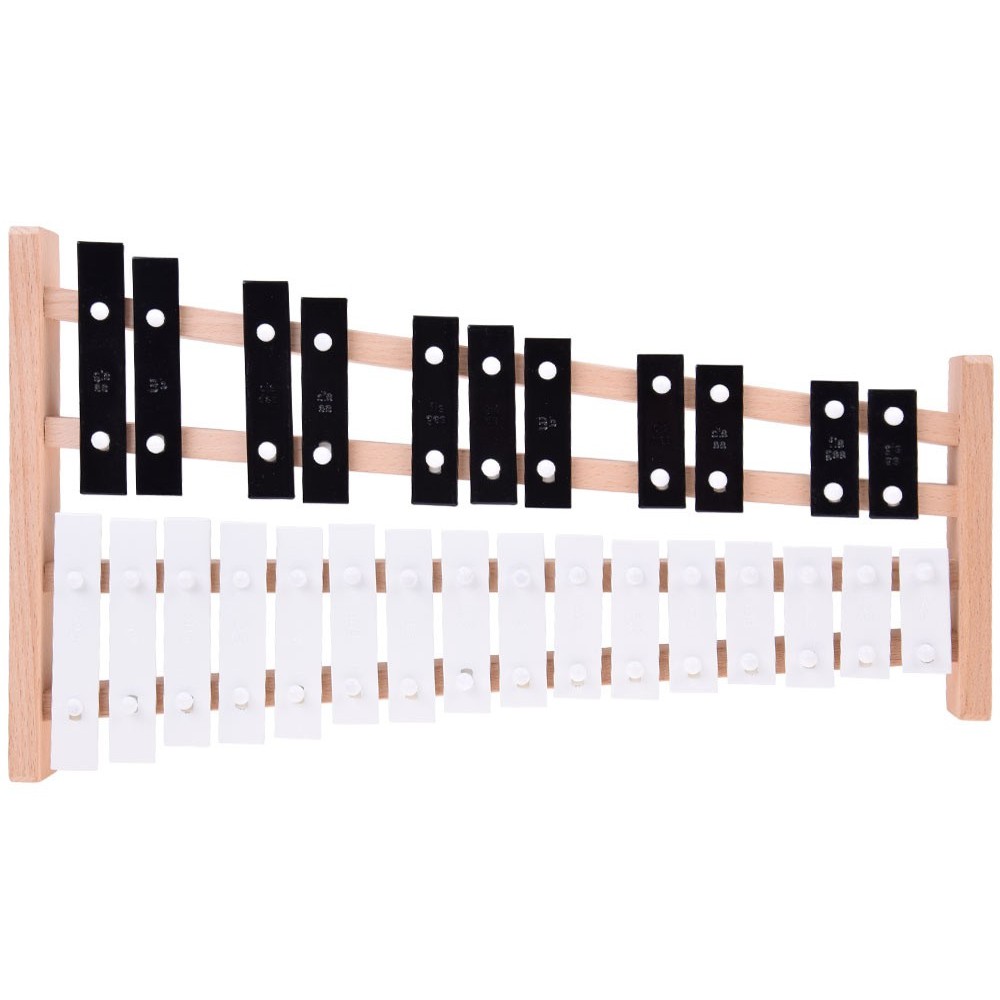 JOKO Veľký Drevený Xylofón 27-tónové chromatické zvony 42cm