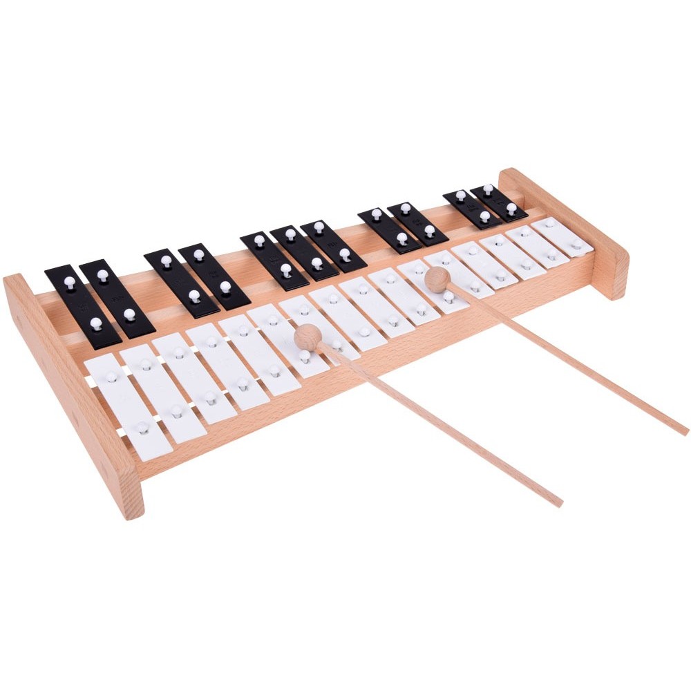 JOKO Veľký Drevený Xylofón 27-tónové chromatické zvony 42cm