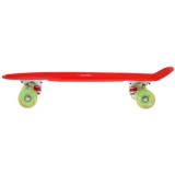 JOKO Detský Skateboard s LED svetlom, nosnosť 50kg, červený