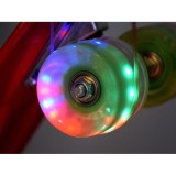 JOKO Detský Skateboard s LED svetlom, nosnosť 50kg, červený