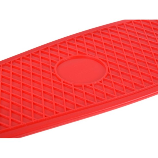 JOKO Detský Skateboard s LED svetlom, nosnosť 50kg, červený