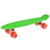 JOKO Detský Skateboard s LED svetlom, nosnosť 50kg, zelený