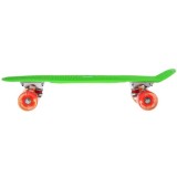 JOKO Detský Skateboard s LED svetlom, nosnosť 50kg, zelený