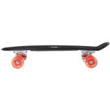 JOKO Detský Skateboard s LED svetlom, nosnosť 50kg, čierny