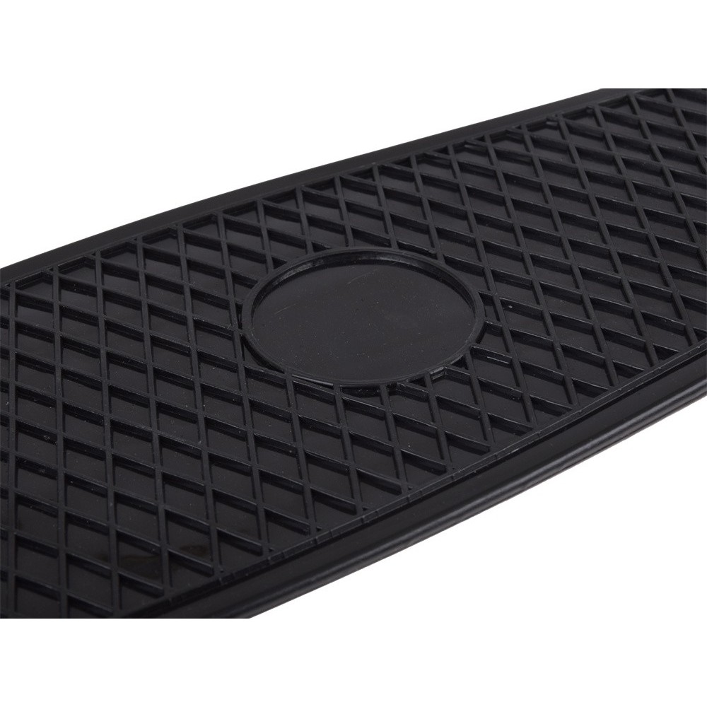 JOKO Detský Skateboard s LED svetlom, nosnosť 50kg, čierny