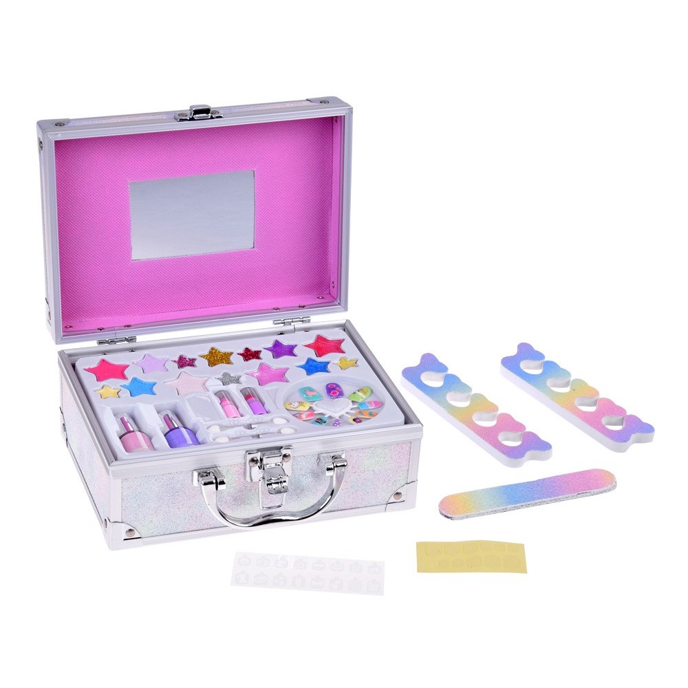 JOKO Detská Make Up sada Morská Panna v Kufríku + Umelé Nechty