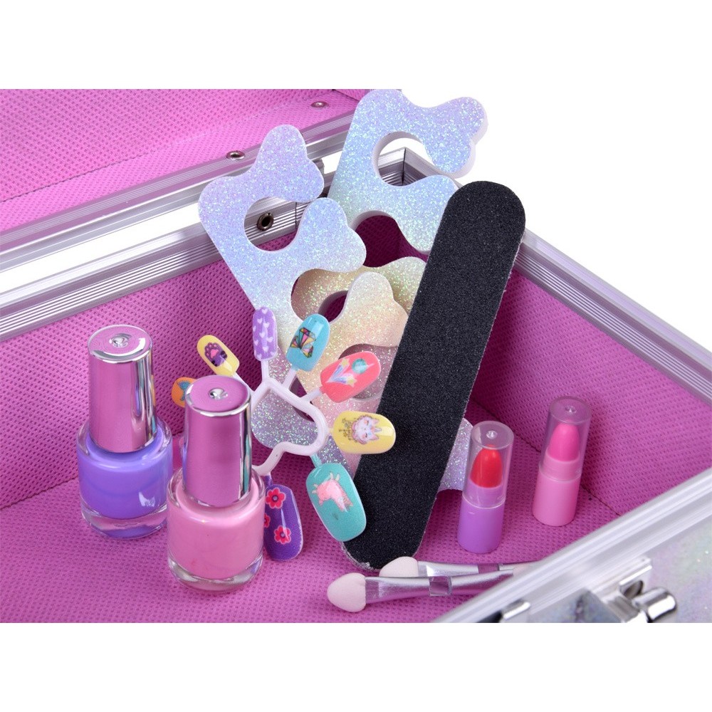 JOKO Detská Make Up sada Morská Panna v Kufríku + Umelé Nechty