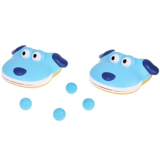 JOKO Športová hra Chyť loptu do Lapača - papule psíka + 4 loptičky, modrá