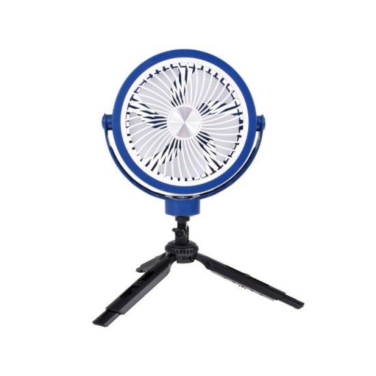 JOKO Tichý Bezdrôtový Stolový ventilátor 20cm, 360° chladenie, 3 režimy chladenia, modrý
