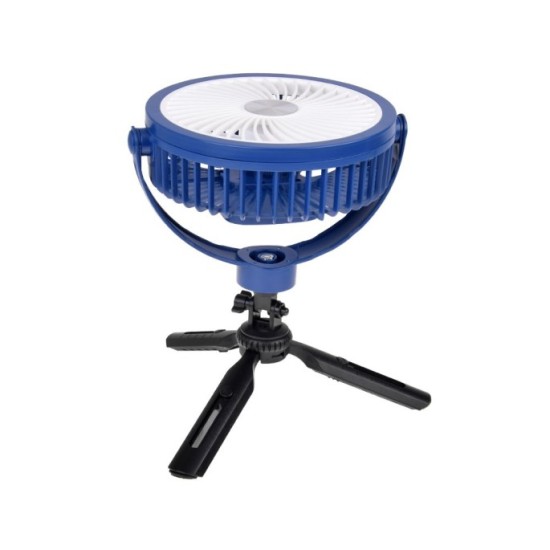 JOKO Tichý Bezdrôtový Stolový ventilátor 20cm, 360° chladenie, 3 režimy chladenia, modrý