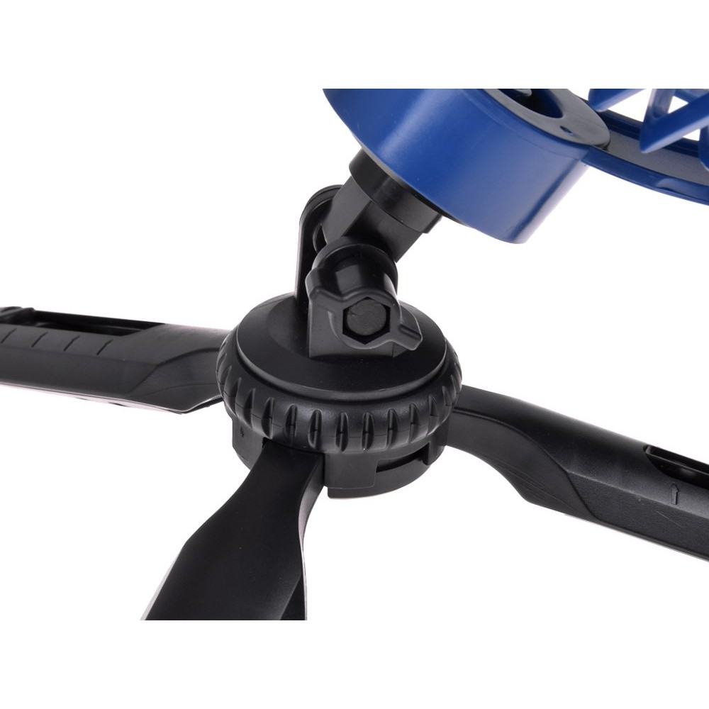 JOKO Tichý Bezdrôtový Stolový ventilátor 20cm, 360° chladenie, 3 režimy chladenia, modrý