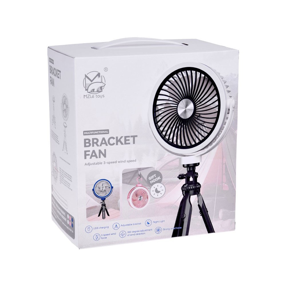JOKO Tichý Bezdrôtový Stolový ventilátor 20cm, 360° chladenie, 3 režimy chladenia, modrý