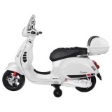JOKO Elektrická motorka Skúter Vespa GTS, kožené sedadlo, biela