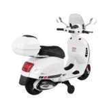 JOKO Elektrická motorka Skúter Vespa GTS, kožené sedadlo, biela