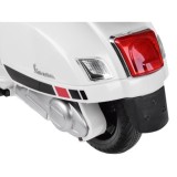JOKO Elektrická motorka Skúter Vespa GTS, kožené sedadlo, biela