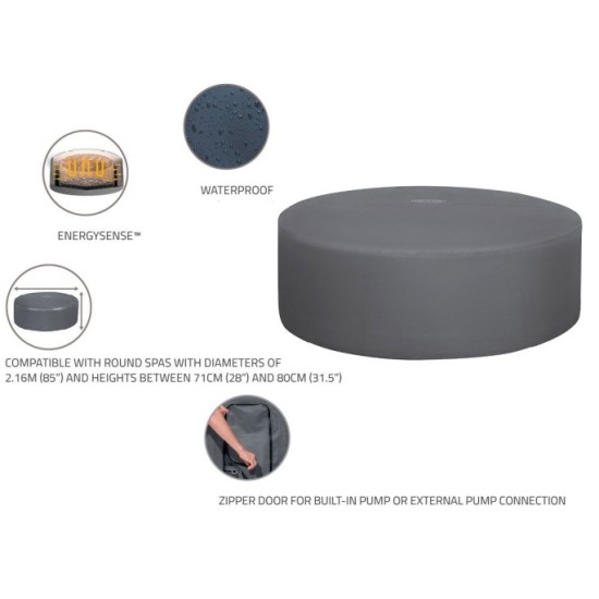 BESTWAY 60333 Kompletný Termokryt Lay-Z-Spa Xtras EnergySense Plus na vírivku s priemerom 216cm