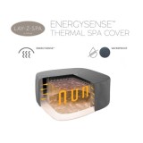 BESTWAY 60333 Kompletný Termokryt Lay-Z-Spa Xtras EnergySense Plus na vírivku 201 x 201 x 80 cm