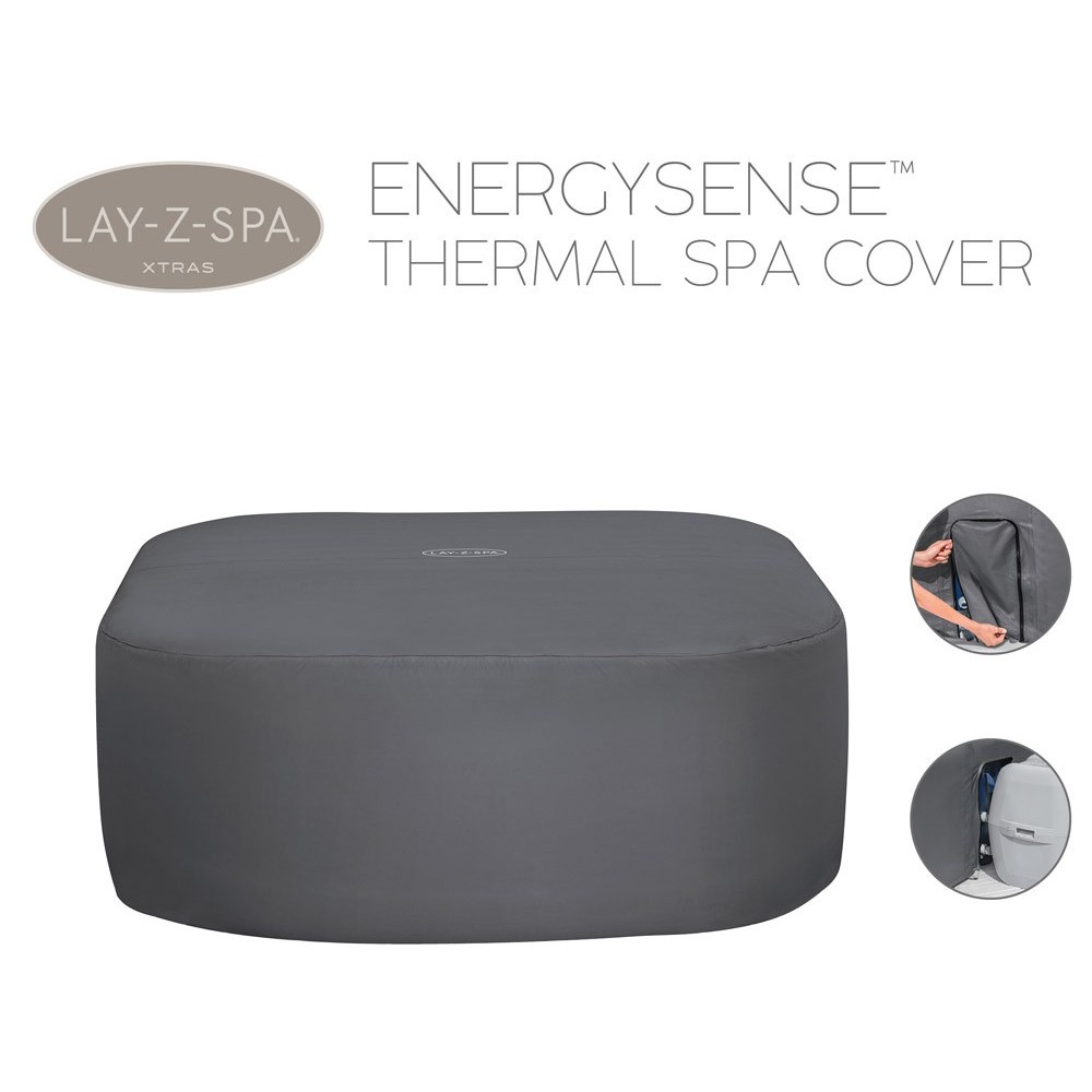 BESTWAY 60333 Kompletný Termokryt Lay-Z-Spa Xtras EnergySense Plus na vírivku 201 x 201 x 80 cm
