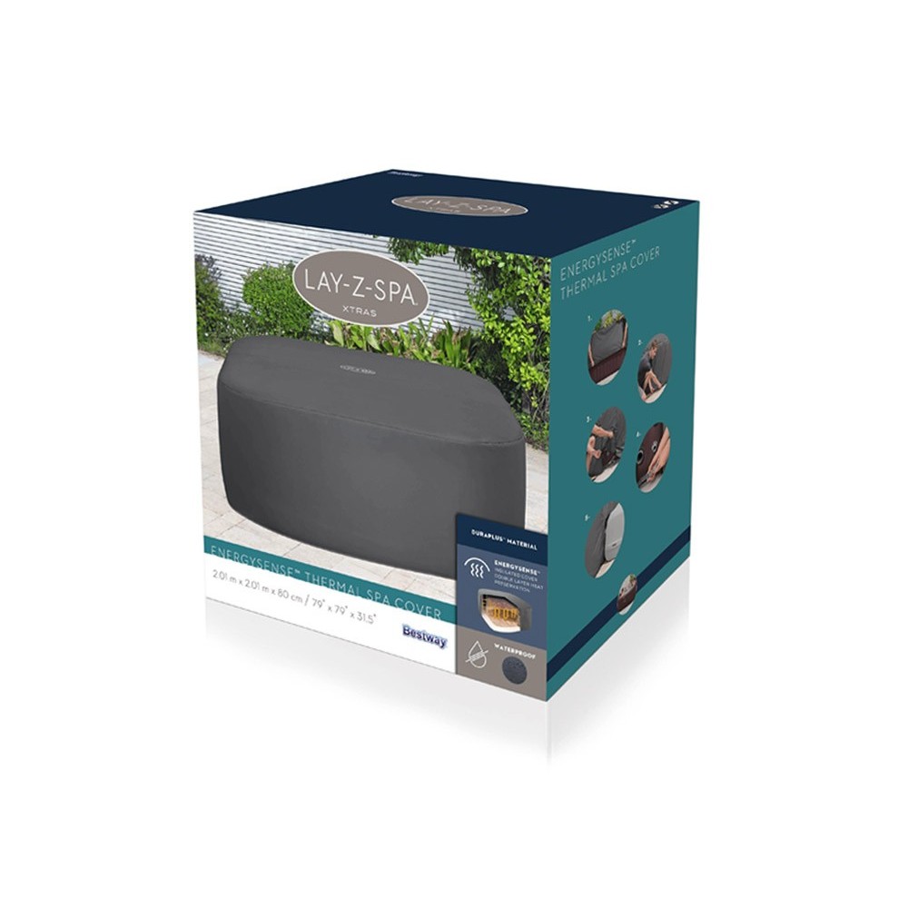 BESTWAY 60333 Kompletný Termokryt Lay-Z-Spa Xtras EnergySense Plus na vírivku 201 x 201 x 80 cm