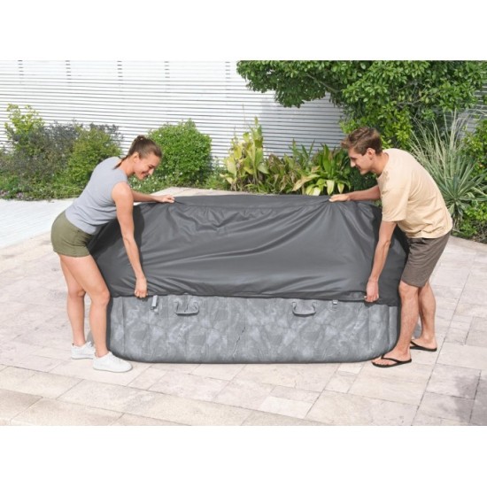 BESTWAY 60333 Kompletný Termokryt Lay-Z-Spa Xtras EnergySense Plus na vírivku 230 x 230 x 71 cm