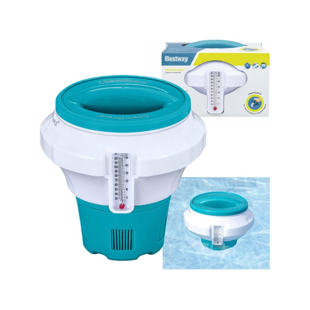 Bestway 58701 CHEMGUARD Plavák s teplomerom na 200g tablety