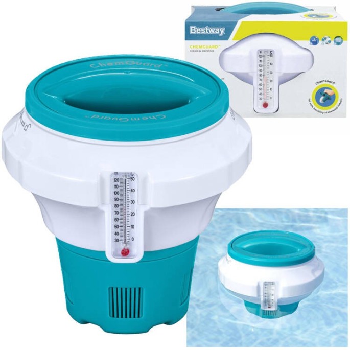 Bestway 58701 CHEMGUARD Plavák s teplomerom na 200g tablety
